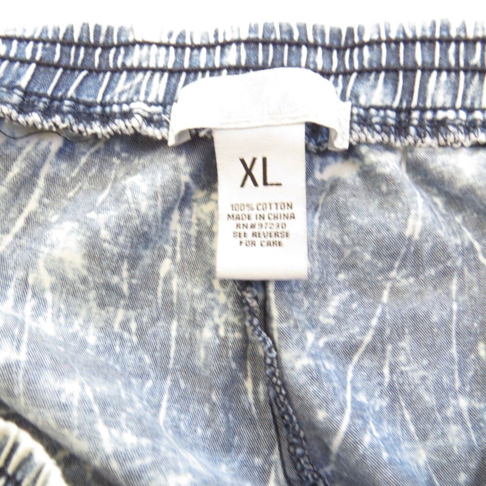 Crave Fame Acid Wash 90's inspired Joggers 100% Cotton  Blue XL EUC - Picture 7 of 8